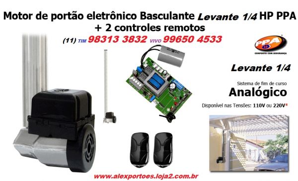 1) Motor basculante residencial