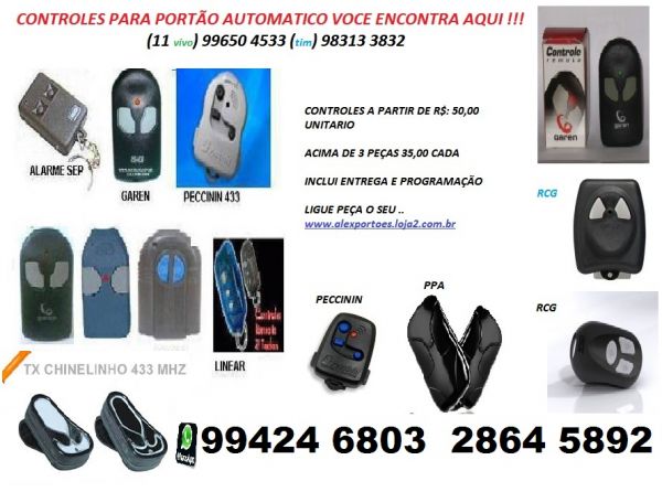 a) Controle para Portão Automático varias Marcas